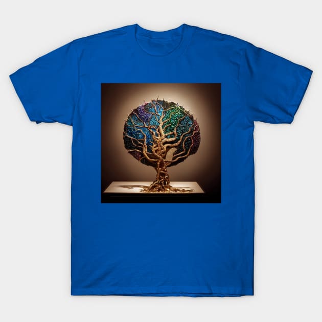 Yggdrasil World Tree of Life T-Shirt by Grassroots Green